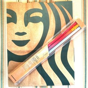 Starbucks Rainbow Colors Straws For Cold Cups